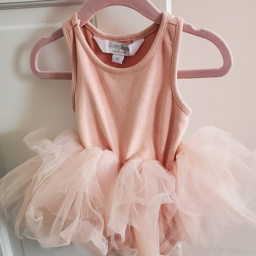ILOVEPLUM B.A.E. Razorback SUEDE TUTU DRESS - 1 yr - pink